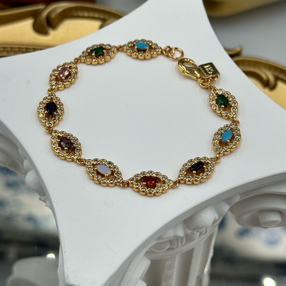 🆕 CRYSTAL HAZE 🧿 NWT Rainbow Evil Eye Bracelet - Picture 10 of 16